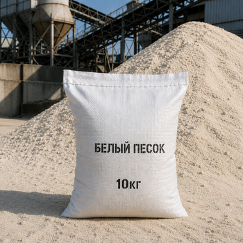 Песок белый в мешках - БЕТОН ТОЧКА